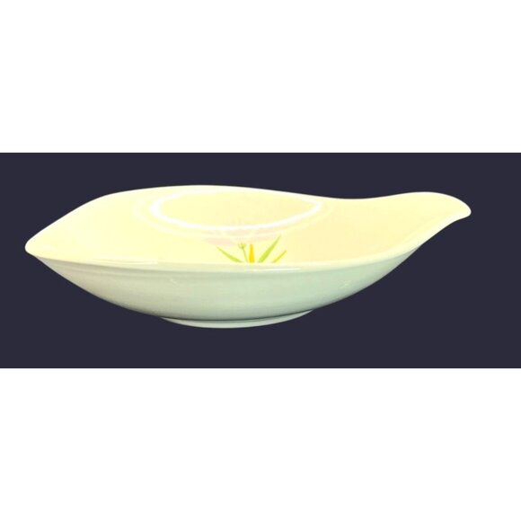 Vintage Red Wing Abstract Pink Spice Floral Butterfly Lug Handle Serving Bowl - Picture 6 of 11